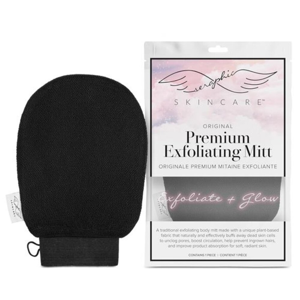 Seraphic Skincare (Original) Premium Exfoliating Mitt for Body (1pc) – 100%
